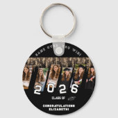 Congrats Name Party Graduation Class Off.. Favor  Schlüsselanhänger (Vorderseite)