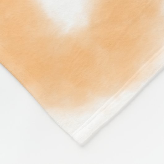 Congrats orange spiral Spanish border boho retro n Fleecedecke (Ecke)