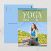 Congratson wird zertifizierter Yoga Instructor Ho Postkarte (Vorne/Hinten)
