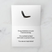 Congratualstion auf der Beauftragung mit einem Karte (Innenseite)