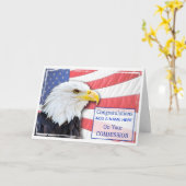 Congratualstion auf der Beauftragung mit einem Karte (Gelbe Blume)