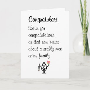 Congratulari Ein Lustiges Gratulationsgedicht Karte