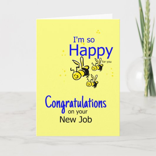 Congratulation on a new job karte (Vorderseite)