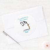 congratulation on new baby runder aufkleber (Umschlag)