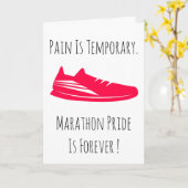 Congratulations 1st Marathon Running Runner  Karte (Gelbe Blume)