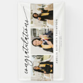 Congratulations 3 Photo Graduation Banner (Vertikal)