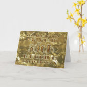 Congratulations 50th Wedding Anniversary Gold Karte (Gelbe Blume)