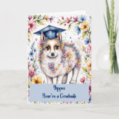 Congratulations 8th Grade Graduate with Dog Karte (Vorderseite)