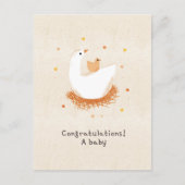 Congratulations a baby chick postkarte (Vorderseite)