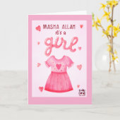 Congratulations - Baby Girl Karte (Gelbe Blume)