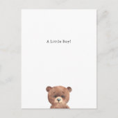 Congratulations Bear New Baby Birth Card Postkarte (Vorderseite)