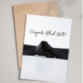 Congratulations Black Belt Karate Card Karte