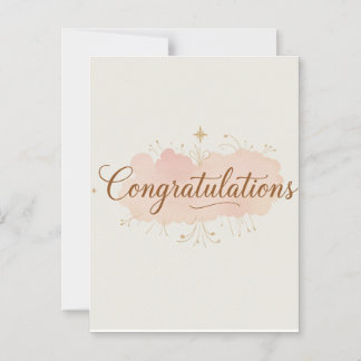 Congratulations Card – Simple & Elegant Greeting Magneteinladung