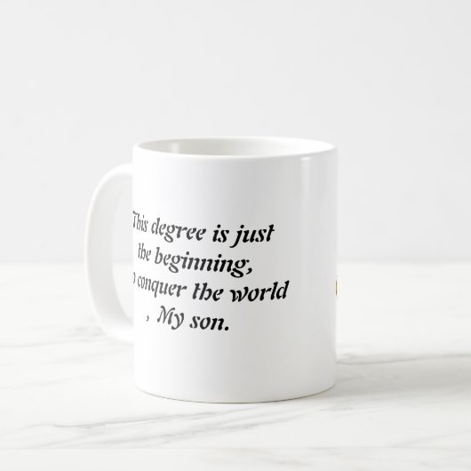 Congratulations class of 2025 kaffeetasse (Vorderseite Links)