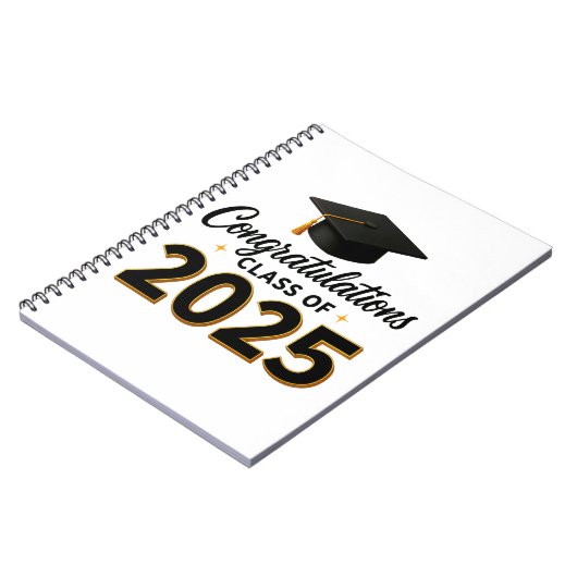 Congratulations Class of 2025 Notizblock (Linke Seite)