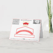 Congratulations Class of 2026 Graduate Red Blue Karte (Rückseite)