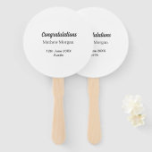 Congratulations congrats graduation name year clas fächer (Vorne und Hinten)