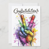 CONGRATULATIONS  EINLADUNG (Vorderseite)