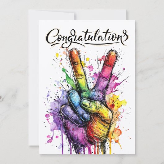 CONGRATULATIONS  EINLADUNG (Vorderseite)