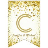 ☆CONGRATULATIONS☆ GoldConfetti Wimpelkette (Erste Fahne)