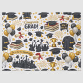 Congratulations Grad Tissue Paper Seidenpapier (Vorderseite)