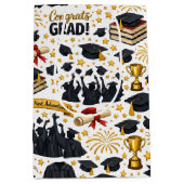Congratulations Grad Wrapping Paper Mittlere Geschenktüte (Vorderseite)
