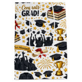 Congratulations Grad Wrapping Paper Mittlere Geschenktüte (Rückseite)