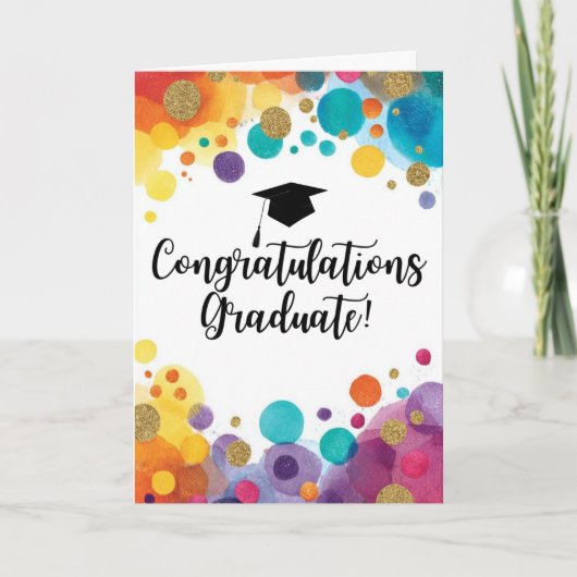 Congratulations Graduate Folded Card Karte (Vorderseite)