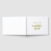 Congratulations graduate golden name class 20XX si Gästebuch (Voll)