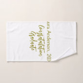 Congratulations graduate golden name class 20XX si Handtuch (Handtuch)