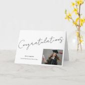 Congratulations Graduate Minimal Graduation Karte (Gelbe Blume)