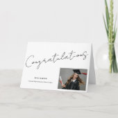 Congratulations Graduate Minimal Graduation Karte (Vorderseite)