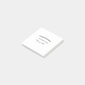 Congratulations graduate name class of 20XX type w Post-it Klebezettel (angewinkelt)