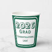 Congratulations Graduate Paper Cup Pappbecher (Vorderseite)