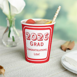 Congratulations Graduate Paper Cup Pappbecher