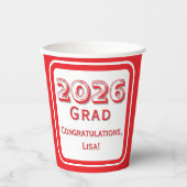 Congratulations Graduate Paper Cup Pappbecher (Vorderseite)