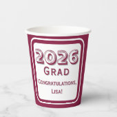 Congratulations Graduate Paper Cup Pappbecher (Vorderseite)