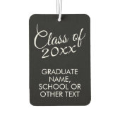 Congratulations Graduate - Personalized Graduation Autolufterfrischer (Rückseite)