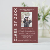 Congratulations Graduate Photo Party Invitation Einladung (Stehend Vorderseite)
