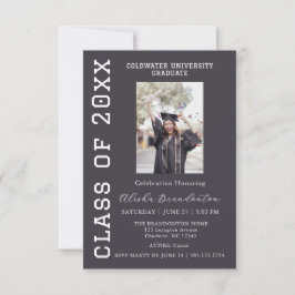 Congratulations Graduate Photo Party Invitation Einladung