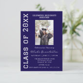 Congratulations Graduate Photo Party Invitation Einladung (Stehend Vorderseite)