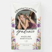 Congratulations Graduate Wildflowers Arch Photo Banner (Vertikal)