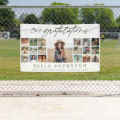 Congratulations Graduation Script Photo Collage Banner (Insitu)
