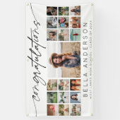 Congratulations Graduation Script Photo Collage Banner (Vertikal)