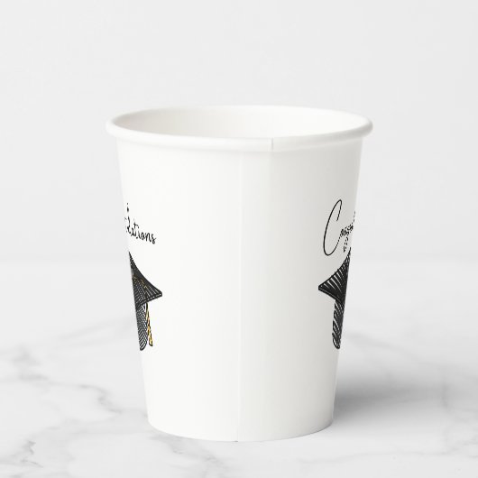 Congratulations Graduation Themed Celebration Pappbecher (Rechts)