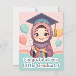 Congratulations Hijabi Girl – Elegant Graduation Magneteinladung