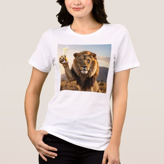 Congratulations Lion Tri-Blend Shirt (Vorderseite)
