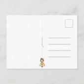 Congratulations Little Girl New Baby Birth Card Postkarte (Rückseite)