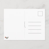 Congratulations Little Girl New Baby Birth Card Postkarte (Rückseite)