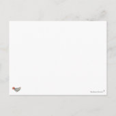 Congratulations Little Girl New Baby Birth Card Postkarte (Rückseite)
